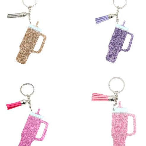 Wholesale Cute Cup Keychain Pendant Creative Gift Pendant Bag Pendant Car Key